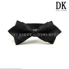 Nơ cài cổ áo sơ mi nam màu đen đẹp DNC0001 - DUKI STORE