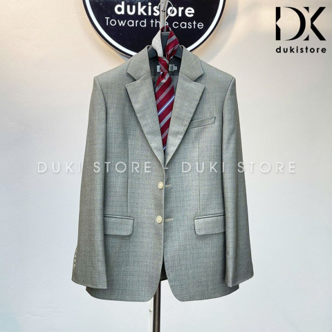 Bộ vest nam trung niên màu vàng xám sang trọng DKG0035